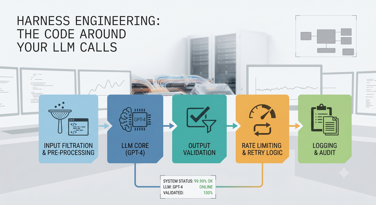 Harness Engineering: The Code Around Your LLM Calls That Keeps Production Alive